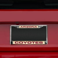 Arizona NHL Coyotes Chrome Metal Laserski rezani okviri