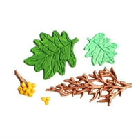 Yoone Fondant Torta silikonski list listova od lišća oblika čokoladnog DIY alata za pečenje
