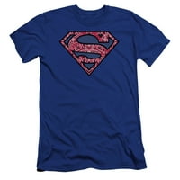 Superman - Paisley Shield - Premium Slim Fit Majica s kratkom rukavom - XX-velika