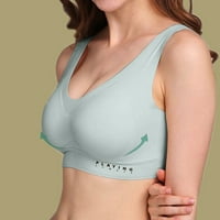 Bras za žene Ženski prsluk bez trakne ledene svileni sportovi Sports Sleep Bra donje rublje Green +