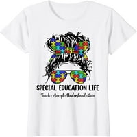 Specijalno obrazovanje učitelja neuredna lepinja Autizam podučavaju prihvati ljubavnu majicu