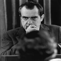 Nixon Predsjedništvo. Američki predsjednik Richard Nixon na istoriji konferencije za novinare