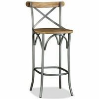 Carevas Bar Stool Solid Mango Wood