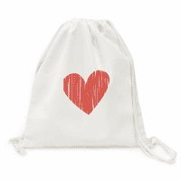 Heart Graffiti Valentinovo ruksak platnene torba za povratnu torbu za višekratnu upotrebu