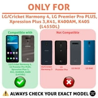 Talozna tanka futrola telefona Kompatibilna za LG Harmony 4, Xpression Plus 3, K40s, životinjska krava uzorak ispis, lagana, fleksibilna, zaštita, SAD