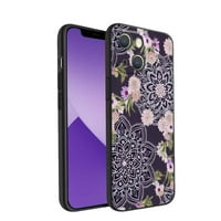 Floral-mandala - telefon, deginirani za iPhone Case Muške žene, fleksibilna silikonska udarna futrola za iPhone 14