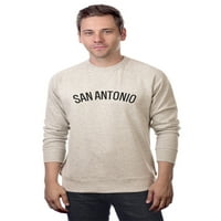 Daxton San Antonio Duks atletski fit pulover CrewNeck Francuska Terry tkanina, zobna dukserica Crna slova, 2xl