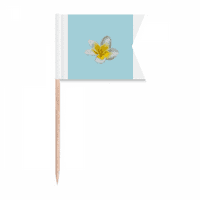 Laos National Plumeria Flower Capsi zastava za označavanje oznake za zabavu