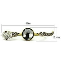 Žene srebrni prstenovi visoko polirani prsten od nehrđajućeg čelika od 316 l sa AAA razredom CZ u Clear TK105