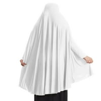 Woobling Wopy Robe Solid Color Haljina Zaštitni kaput dame dame nagnute radne kardigan bijeli m