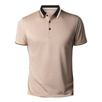 Polo T majice za muškarce Regular Fit Ležerne prilike za golf košulju za golf Beige l
