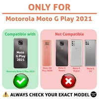 Oznaka Slim Telefonska kutija Kompatibilan je za Motorola moto G Play, jedrivši sidreni ispis, lagana,
