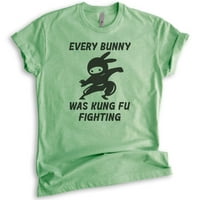 Svaka zečica bila je Fung Fu Fighting majica, unise ženska muška košulja, majica za uskrsnu kuniću,