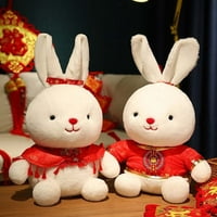 Kawaii maskot kuniće lutka kineska novogodišnja zečje plišane igračke za maskotu lutku Godina zeca kućni