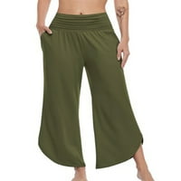 Avamo dame pantalone s džepom dno su čvrste boje yoga hlače za žene baggy loungewebr Workout Pajama