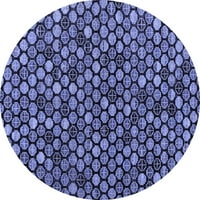 Ahgly Company u zatvorenom okruglom sažetkom plave moderne prostirke, 6 '