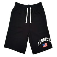 Muška florida država zastava H crna fleece znoj hlačica x-velika