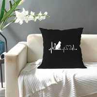 Mačka bacanje srca Jastuk za bacanje kućnih dekora ugodne prevlake za jastuke za krevet na razvlačenje