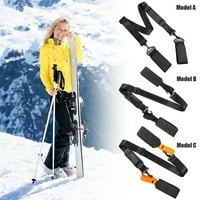 DENTA SKI pol noseći remen Podesivi ski Ski Polul na ramenu Skiboard fiksni remen sa -Slip tamponom