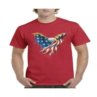 - Muška majica kratki rukav - Američki zastava Eagle SAD