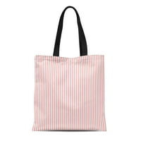 Platno torba Sažetak ružičaste i bijele pruge Color Geometric Girl Graphic Trajno za višekratnu trgovinu