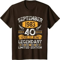 Vintage rujan godina stari 40. rođendanski pokloni muns majica