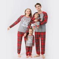 Božićni štampi Xmas porodična odjeća Porodica podudaranje od turističkog organskog pamučnog pidžama