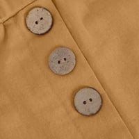 Inleife pune duljine hlače za žene modne ležerne čvrste ženske elastične džepove struka Loose hlače