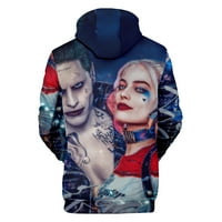 Joker i Harley Quinn casual predimenzionirani par odjeća HIP hop sa džepom odjeće čovjek žena vrhova