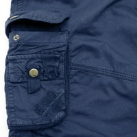 Jiyugala Muške modne sportske pamučne multi džep kamuflažne casual kratke hlače