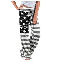 wofedyo hlače za žene Američka zastava za navlake široke noge hlače gamaše zveznici žene