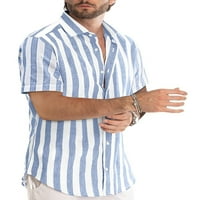 Capreze Muškarci Ljetni majice dolje T majica rever na vratu Torbe Redovna fit majica Bluza kratkih