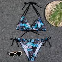 Ženski bandeau zavoj bikini set push up brazilski kupaći kostimi za kupaći kostim na plaža Napomena