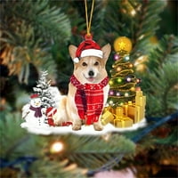 Apepal Dog Lista božićnih ukrasa Božićne privjeske za oblaganje Viseće oznake Dekoracija