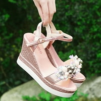 Sandale sa platformama Aaiyomet visoke sandale Platforme potpetice Klinovi Žene Modne cipele Floralne