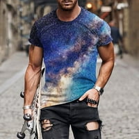 Muška majica Clearence Plus Veličina Nova majica 3D Neoblikovani nebeski zračni tisak kratkih rukava