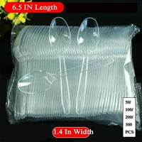 Prozirne plastične kašike plastične kašike teške uvjete - 7 Clear kašike plastične jednokratne