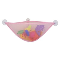 IOPQO Kupatilo Proizvodi Igrač za kupanje Organizator s jakim kukanim usisnim čaše mrežom otporna na mrežu MESH neto košara dječja igračka za skladištenje neto ružičasta