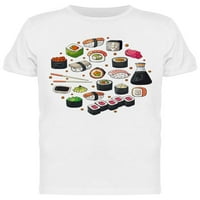 Set Japan Sushi majica Muškarci -Mage by Shutterstock Men Majica, Muški medij