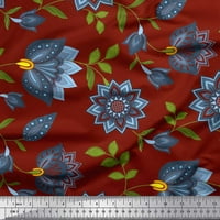 Soimoi pamučni dres tkanini i cvjetni umjetnički dekor tkaninski odštampano dvorište široko