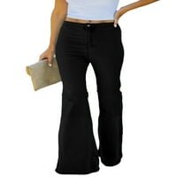 Blibea traperice za žene elastične struk Bell donje ručne pantalone za opterećene bljeskalice