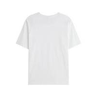 Ženski vrhovi grafički grafički otisci Bluze casual ženske modne majice kratkih rukava bijela 5xl