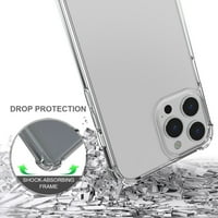Paket dodatne opreme Kompatibilan sa iPhone Pro max: Aquafle Slim Shock Otporna zaštitna futrola, zaštitnici staklenih ekrana - tanka zastava crvene linije