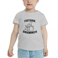 Buduće bubnjar smiješne majice za dječake za djecu