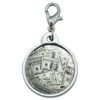 Stotina dolara za račune Novac valuta Mali metalni ID kućnog ljubimca