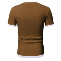 Košulje za muškarce Casual Sports COLORBLOCK Udobni prozračni kružni vratovi