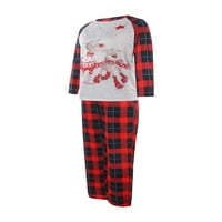 Božićna porodica koja odgovara pidžami set za odrasle dječje dječje jelene tiskane vrhove + plažene