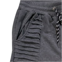 Muška proljeća i jesen hip-hop Dizajn Sportske fitness labave pantalone tamno siva, xxxl