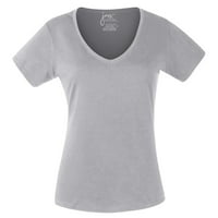 Ženska majica Plus veličine V-izrez kratki rukav s kratkim rukavima TUNIC TURINS TOPS 5XL