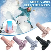 Wmkox8Yi Skijaške rukavice za žene Zimske tople rukavice Vodootporni plus baršunasti zadebljanje vanjske